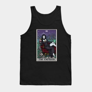 The Empress Tarot Card Terror Tarot Edition Halloween Vampire Tank Top